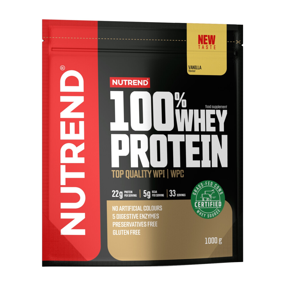 100% Whey Protein, sáček, 1000 g vanilka