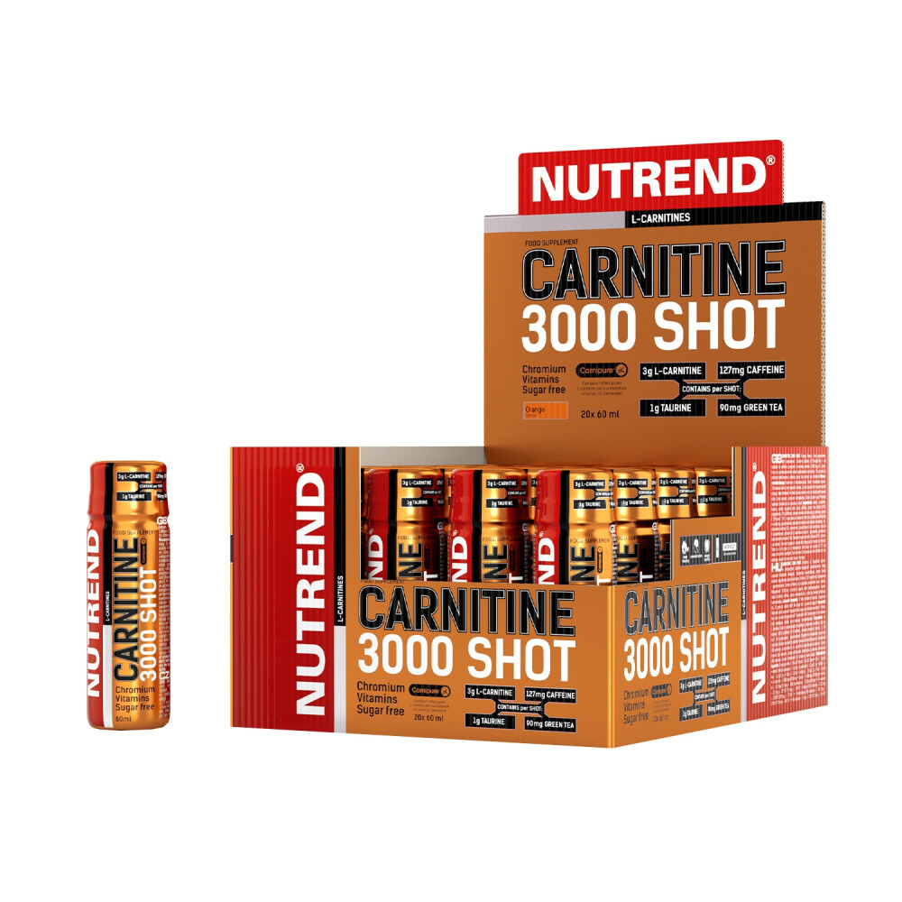 Carnitine 3000 Shot, 20x 60 ml box, pomeranč