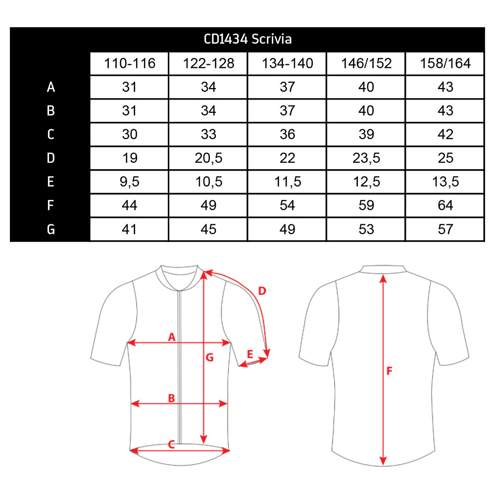 dětský cyklo dres Scrivia 146-152