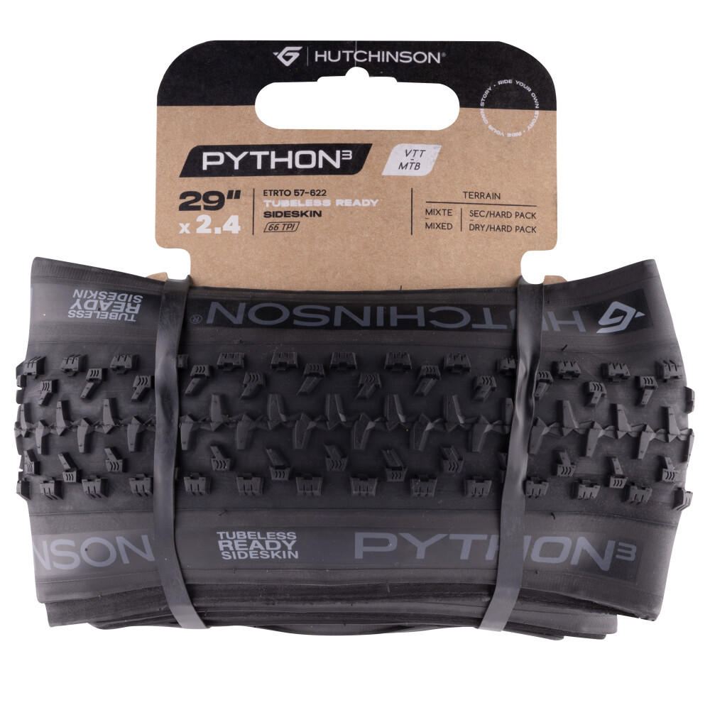 plášť HUTCHINSON PYTHON 3 TLR 29x2,40 kevlar,černý