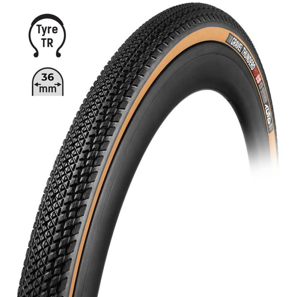 plášť TUFO Gravel THUNDERO HD 700x36C,bezd.črn/béž