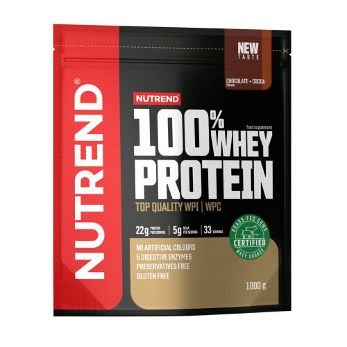 100% Whey Protein, sáček, 1000 g čokoláda a kakao