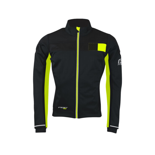 bunda F FROST KID softshell, černo-fluo