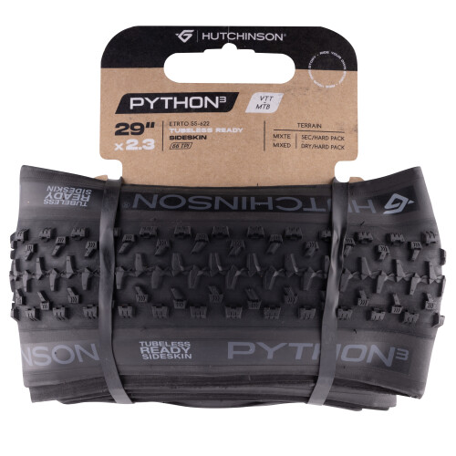 plášť HUTCHINSON PYTHON 3 TLR 29x2,30 kevlar,černý