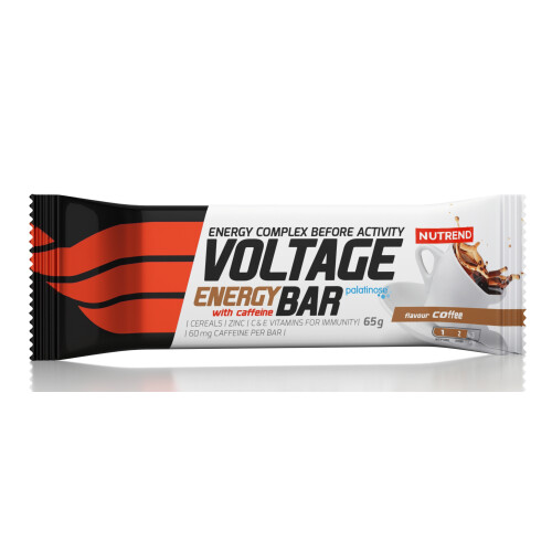 Voltage Energy Bar + kofein, tyčinka, 65 g káva